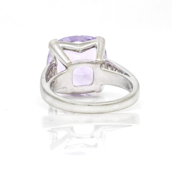 Mauboussin Gueule d'Amour Rose de France Gemstone Diamond Ring in 18k White Gold - Picture 4 of 7